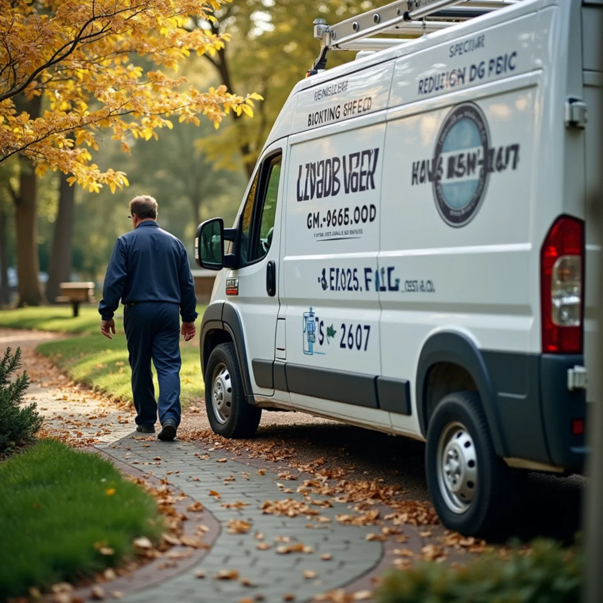 HVAC technician servicing a home in Kennett Square, PA